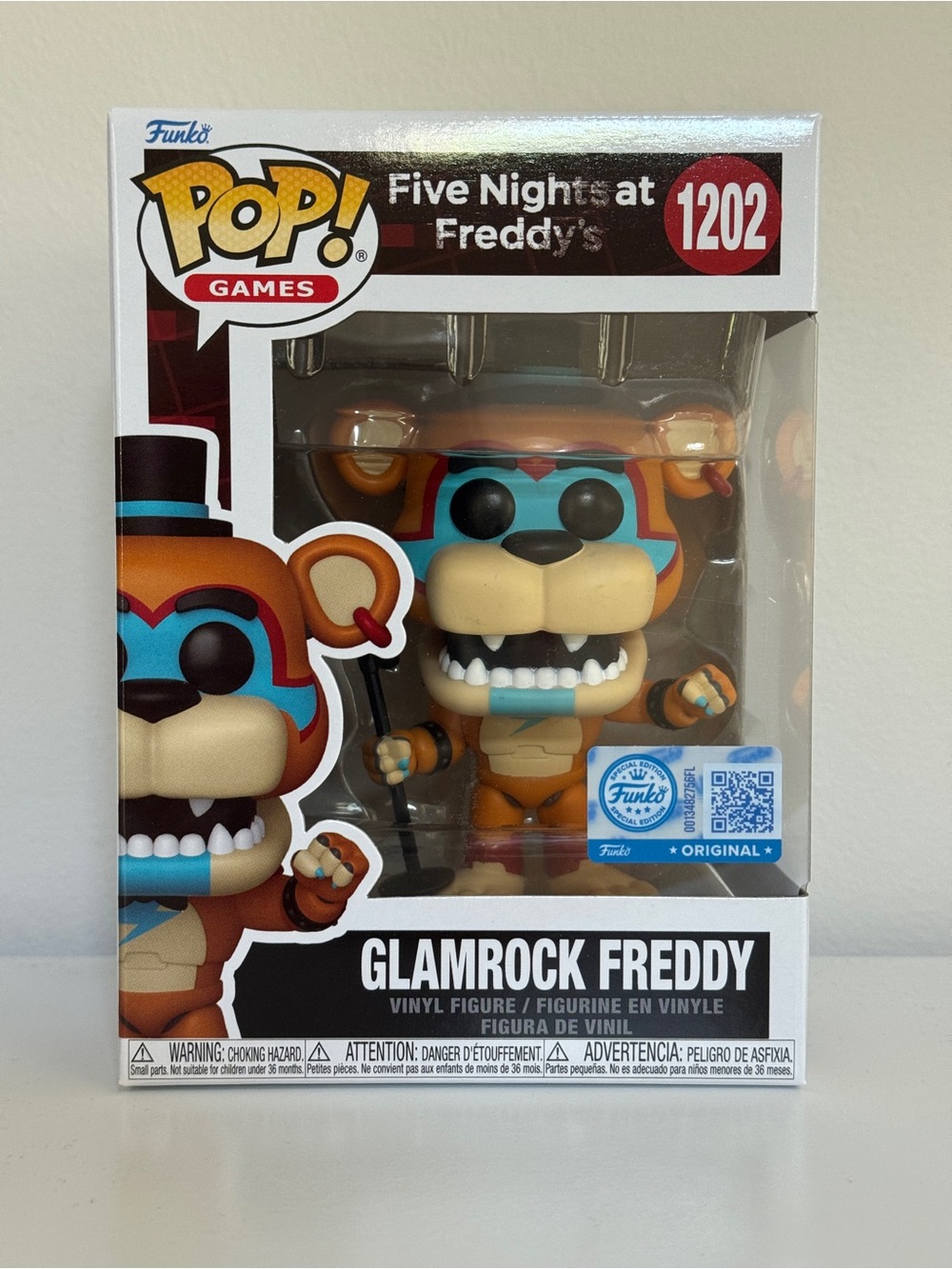 Funko Glamrock Freddy Pop! Vinyl - Blue & Orange #1202